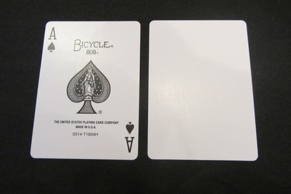 Bicycle - Vorderseite normal -Rücken Blanko