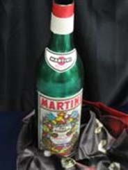 Verschwindende Martiniflasche
