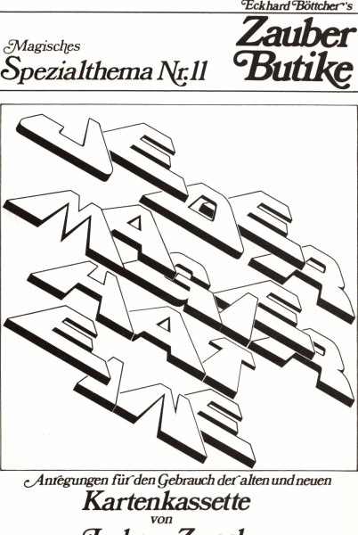 Kartenkassette von Jochen Zmeck